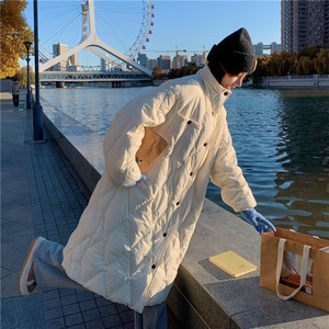 现货2025冬季128-1112-P240-K348可拆针织领菱形格羽绒服50绒图片