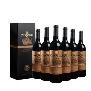 红酒 6瓶整箱礼盒装 张裕特选级橡木桶干红葡萄酒黑方礼盒款 750ml