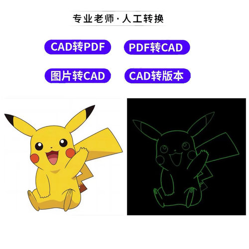 PDF转CAD/R2V软件图片线条签名