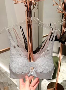 奢华 蕾丝桑蚕丝文胸 聚拢软钢圈舒适收副乳棉质薄杯上托内衣女