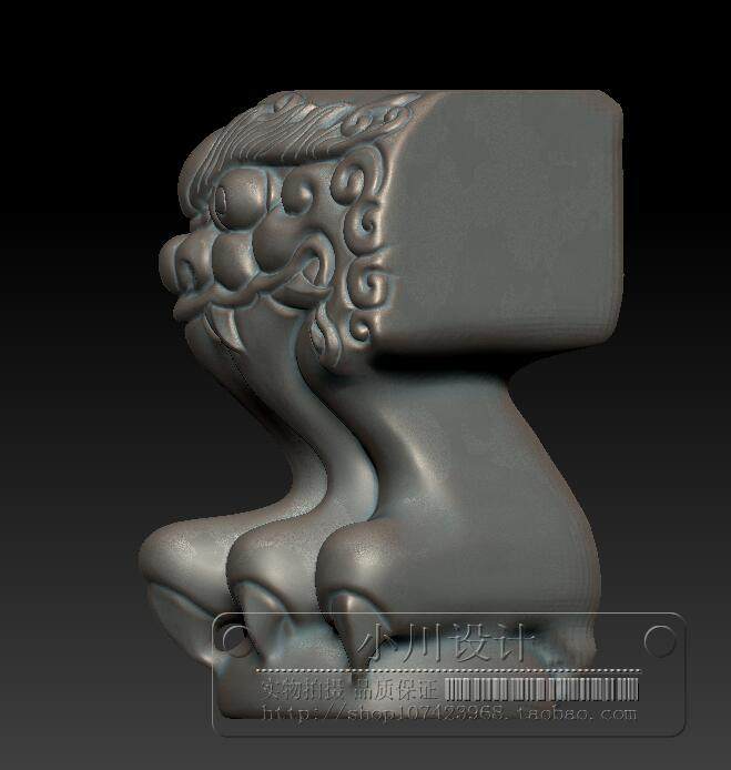 兽腿桌腿三维立体 圆雕图 立体图 STL精雕模型 3D打印模型图