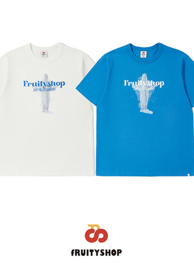 fRUITYSHOP | BLACK MOSES TEE 春夏圆领纯棉半袖宽松短袖t恤