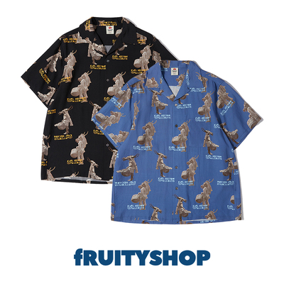 fRUITYSHOP夏威夷短袖衬衫