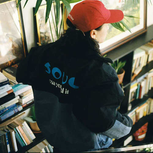 拼色休闲夹克夹克外套秋冬宽松