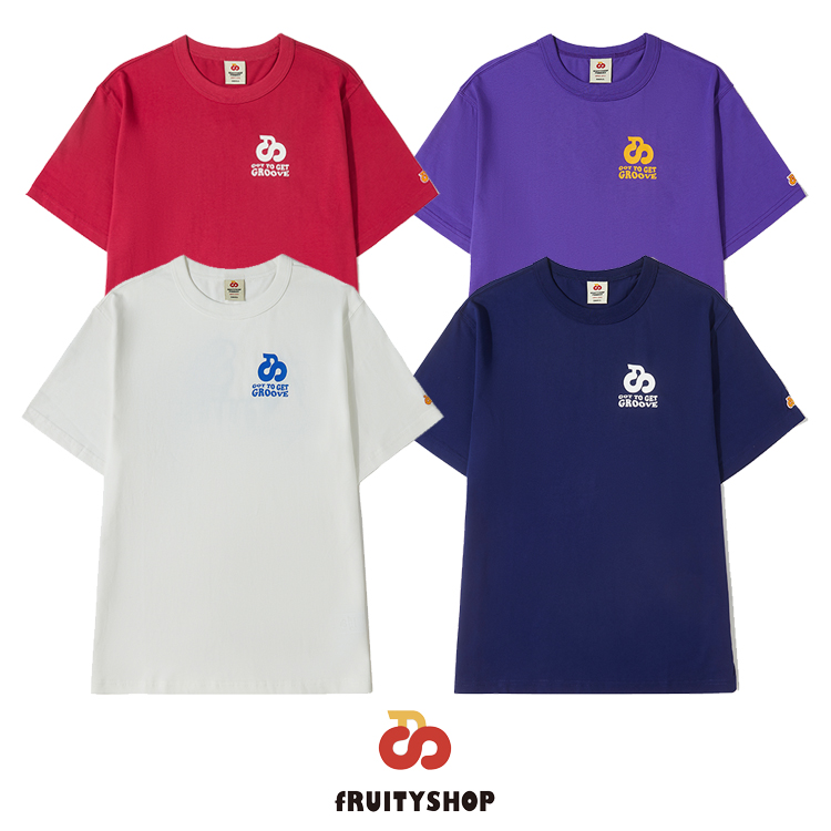 fRUITYSHOP | BASIC LOGO TEE 圆领纯棉短袖宽松半袖字母T恤