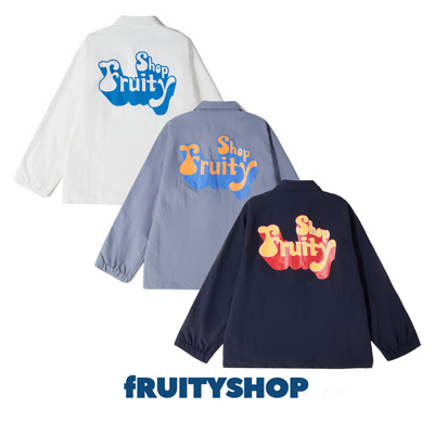 fruityshop翻领夹克宽松原创潮流