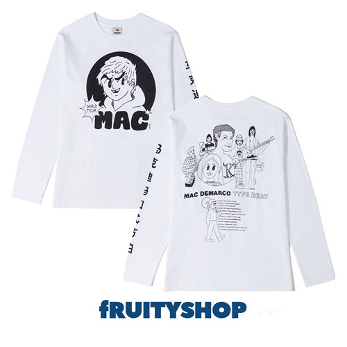 fRUITYSHOP｜MAC DEMARCO亚洲巡演长袖 乐队新款T恤