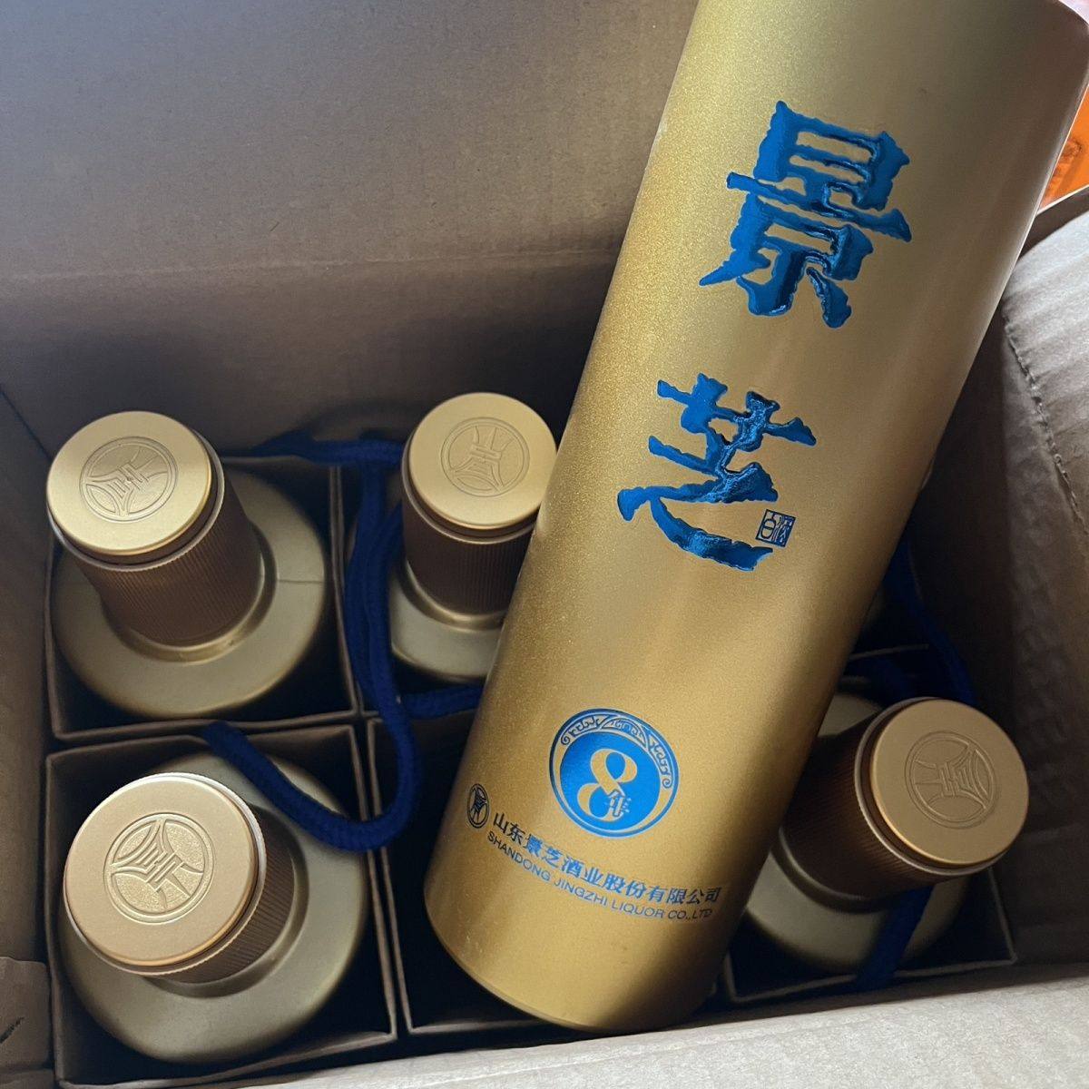 景芝8年份品鉴35度500ml*6瓶整箱特惠光瓶简装喜宴浓香型白酒自饮