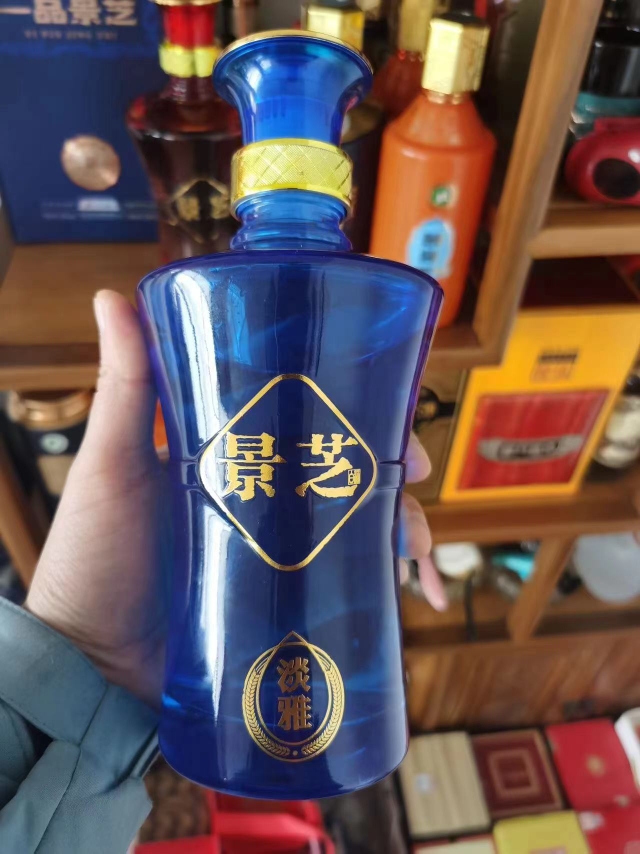 景芝白酒蓝淡雅52度500ml*6瓶固态法白酒整箱山东年货节礼品