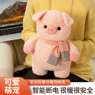 充电式热水袋电暖宝暖水袋防爆暖手宝可拆洗暖宫毛绒保暖袋电热宝