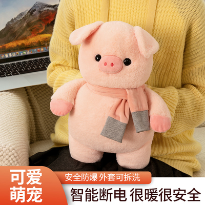 充电式热水袋电暖宝暖水袋防爆暖手宝可拆洗暖宫毛绒保暖袋电热宝