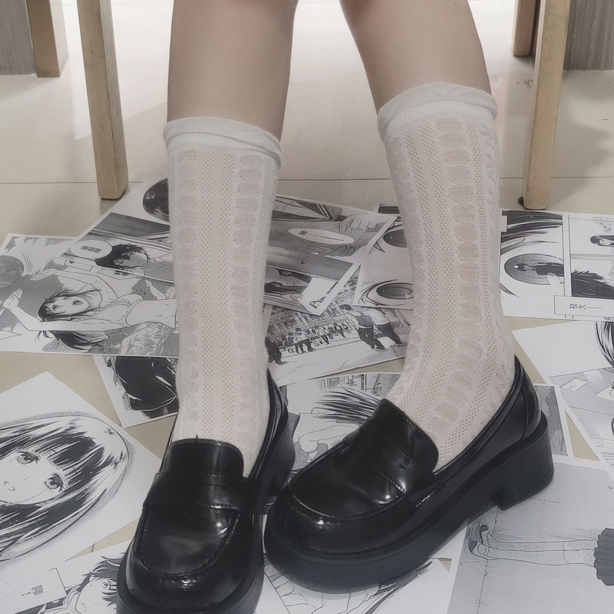 学院制服鞋结可拆小皮鞋时尚