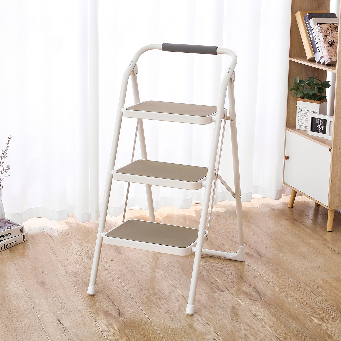 YSF梯椅两用家用折叠梯子3步