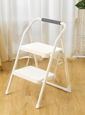 YSF家用折叠人字梯室内加厚二步伸缩登高梯小扶梯多功能爬梯椅子