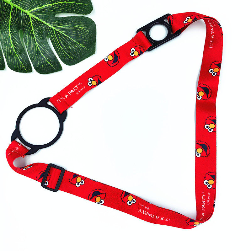 加长两用奶瓶手柄杯子饮料瓶背带提绳B.Box吸管杯2合一斜挎带通用