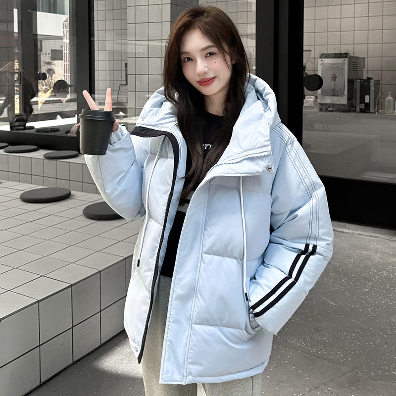 羽绒棉服女面包服外套棉衣2026款情侣美式复古学院外套现货款