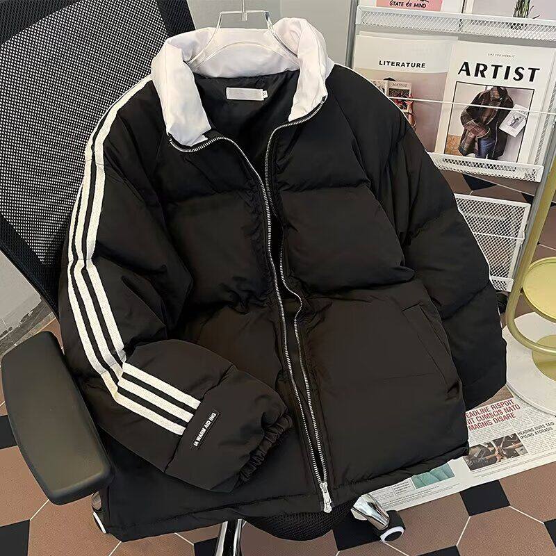 光板棉衣棉服外套男女同款休闲潮牌青少年学生潮流加厚现货款