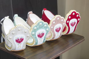 登云履弓鞋 宁心莲2025原创复原翘头履汉服鞋 搭配唐代走秀款