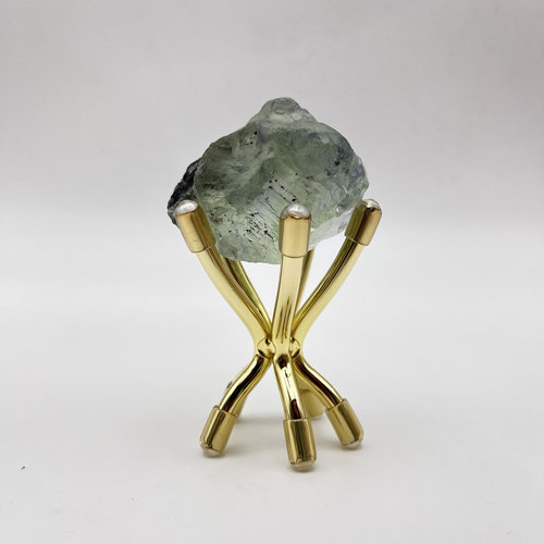 金属水晶球葫芦铁艺原石矿标开口笑紫晶洞石头底座水晶摆件架子