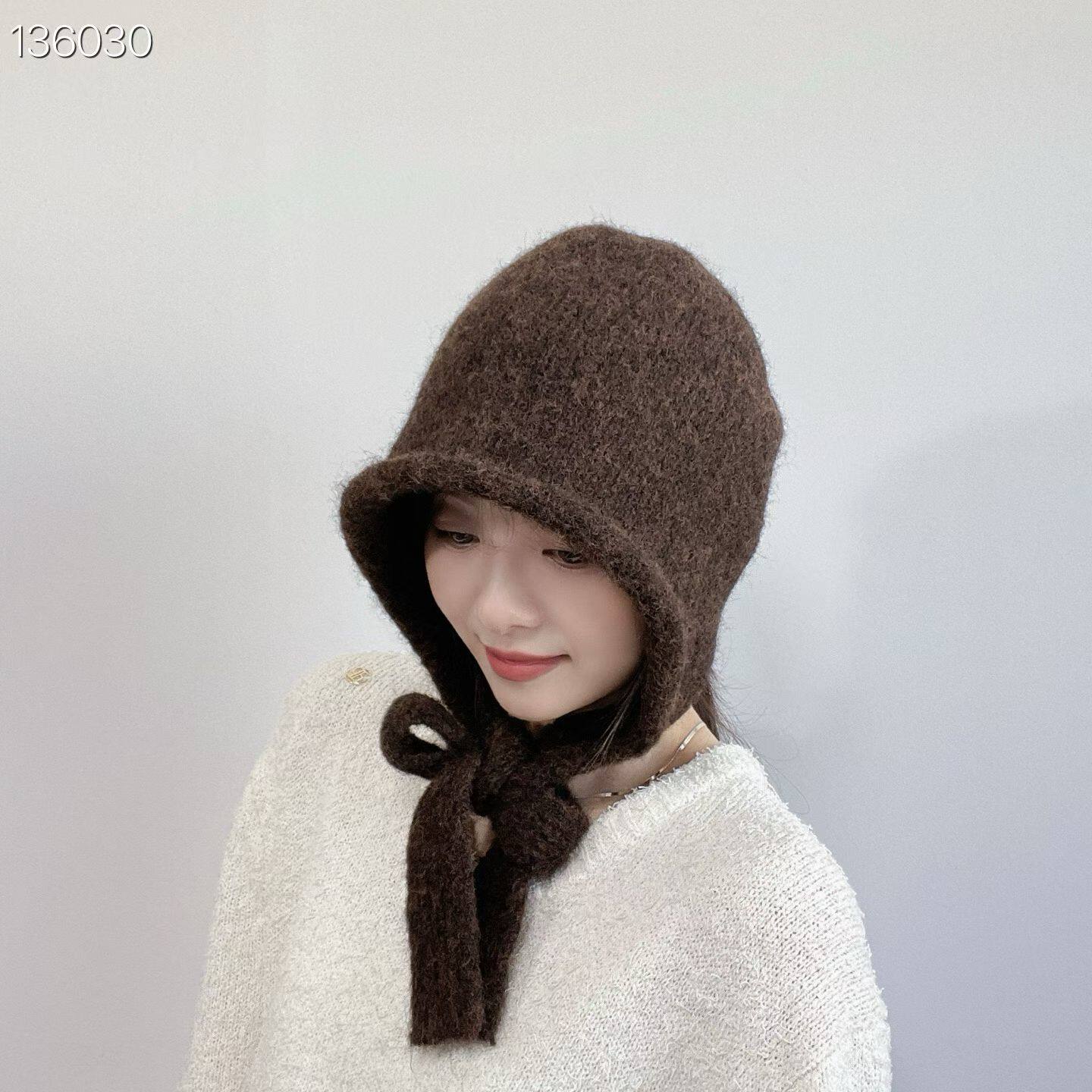 卷边 防风绳 绑绳 针织毛LovelyHat秋冬新款东大门代购女帽子 10