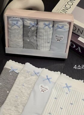 内裤Flora 女士均码韩国东大门代购  条纹图案 一盒春新款3