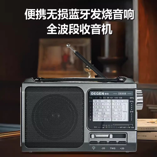 德劲DE658全波段收音机指针调谐