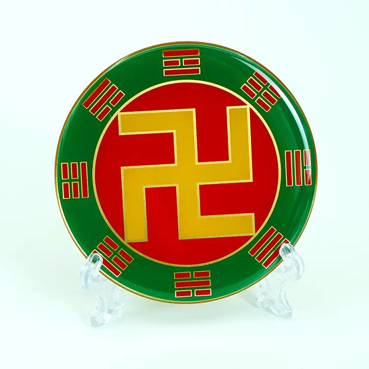 5cm后天八卦万字福卦爻标牌室内摆件车吉祥