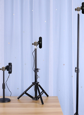 罗技c920竖屏支架c1000e直播桌面抖音淘宝酷狗视频摄像头落地架子