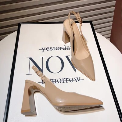 可开发票！粗跟单鞋通勤鞋