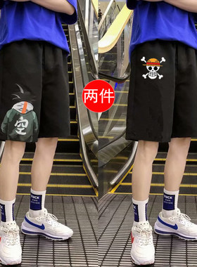 薄款学生运动班服加大码休闲短裤