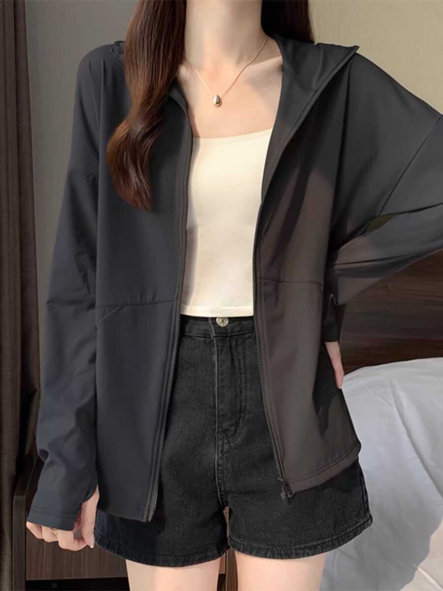 防晒衣男女同款夏季2025新款宽松冰丝服薄款防紫外线户外开衫外套