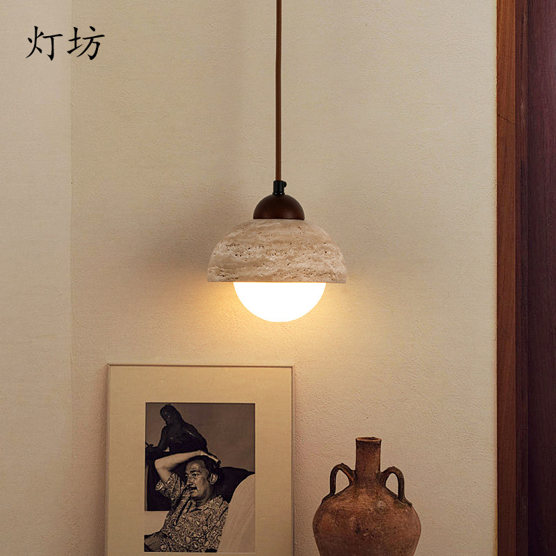 新款黄洞石中古姹寂风卧室床头吧台吊灯免布线充电款灯具,家装灯饰光源,床头/玄关/吧台/过道吊灯,淘宝优惠券,粉丝福利购,淘宝优惠卷