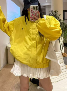 宽松慵懒风冲锋衣短外套夹克上衣