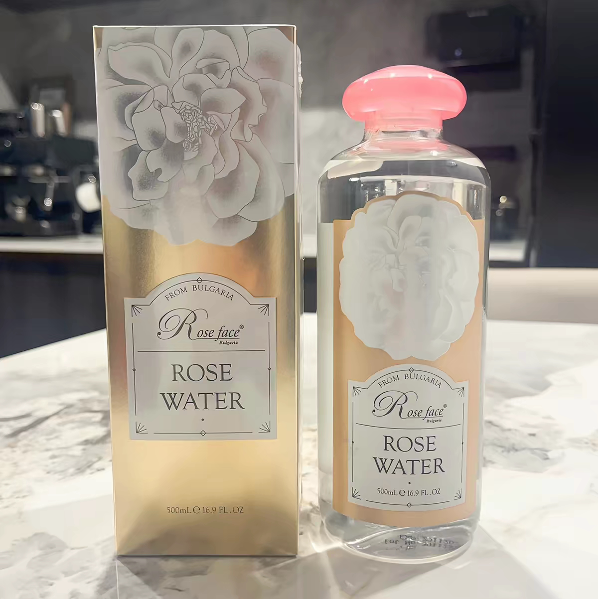 ROSE FACE保加利亚玫瑰花水纯露500ml原装进口深层补水亮白 湿敷