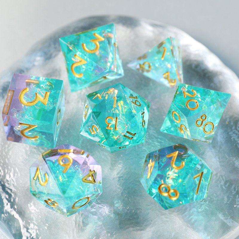 树脂跑团骰子流沙龙眼可动