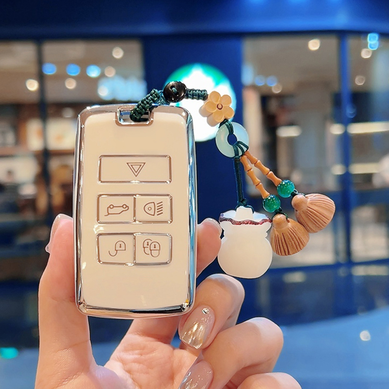 适用路虎发现神行钥匙套卫士110极光揽运发现五4神行者2运动版女