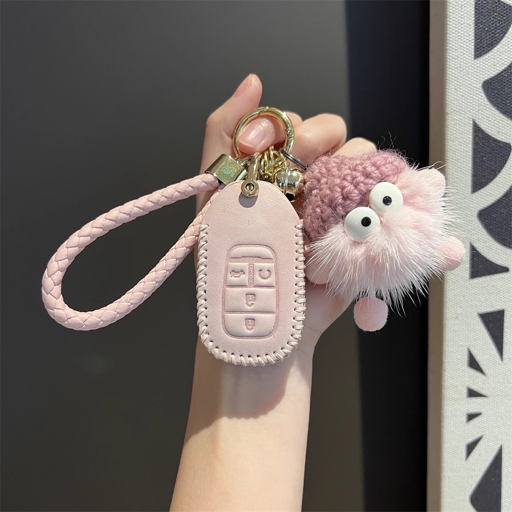 适用本田xrv钥匙套东风2键折叠款广汽广本缤智飞度两键来福酱女生