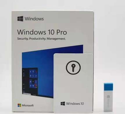 正版win7 Windows10专业版win10 32/64位中繁英U盘彩盒