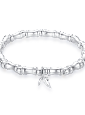 9999足银竹节手链女复古国风饰品