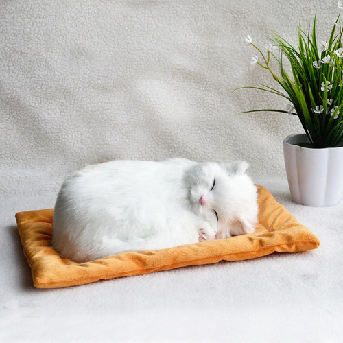 布偶会呼吸仿真猫咪毛绒玩具公仔