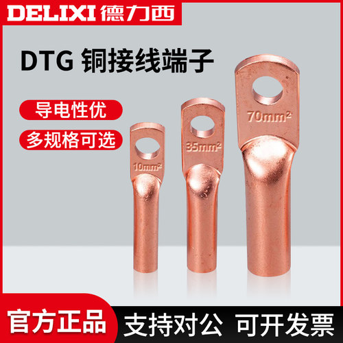 德力西紫铜加厚铜鼻子DTG