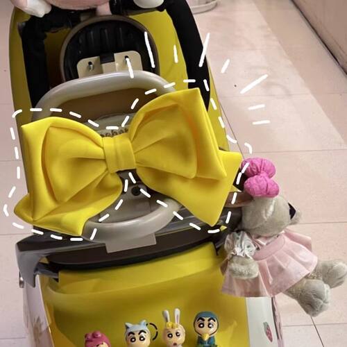 电动车蝴蝶结发条装饰