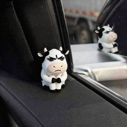 可爱丑萌抽象牛公仔摆件