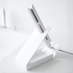 日式山崎实业同款简易戴森吹风机支架桌面台面细微卷发棒金属支架