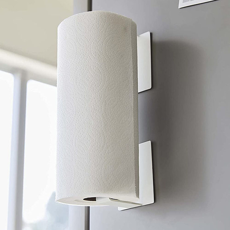 山崎实业日本家用免打孔省空间冰箱侧面可磁吸厨房纸巾卷纸收纳架,收纳整理,纸巾架,淘宝优惠券,粉丝福利购,淘宝优惠卷