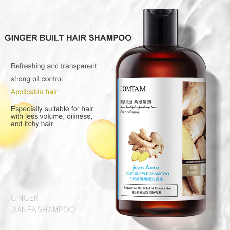 Ginger Shampoo Herbal Anti-hair Loss Itching Dandruff 400ml - 实物图