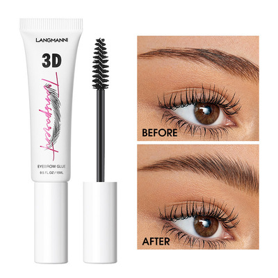 Eyebrow gel styling cream is transparent colorless eyelash