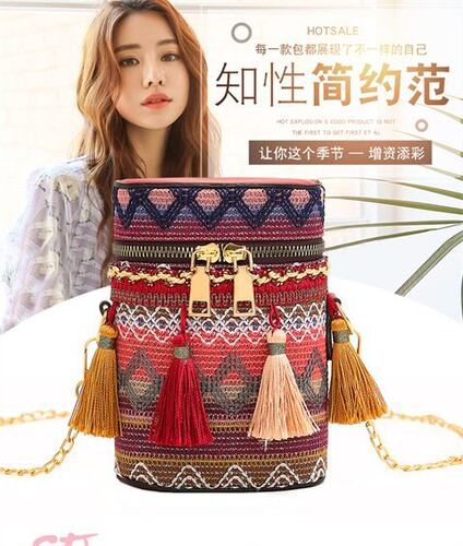 小包2021流行新款潮布编织少女