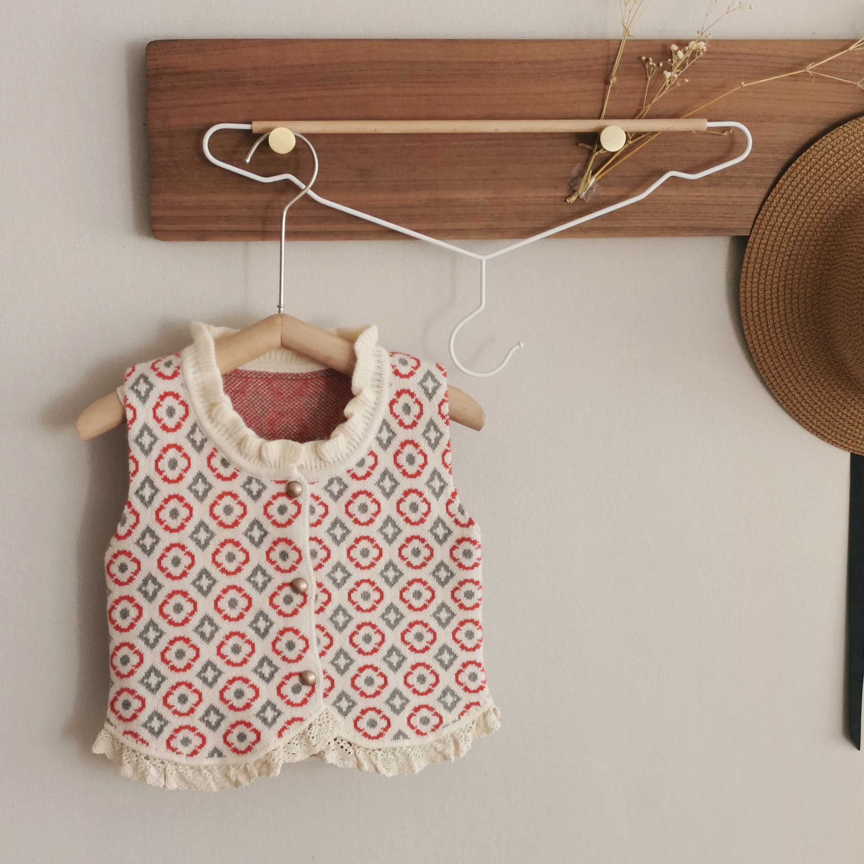 2023新款女童针织背心婴儿马甲碎花可开扣薄款宝宝开衫毛衣韩版,童装/婴儿装/亲子装,马甲,淘宝优惠券,粉丝福利购,淘宝优惠卷