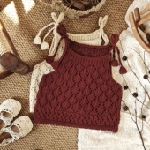 甜美宝宝坎肩韩版 女童马甲针织毛衣背心镂空款 洋气 新款 2025秋季